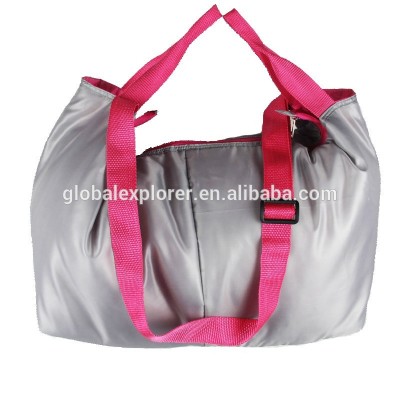 Factory direct sale 210T shining polyester shoulder bag handbag for sale