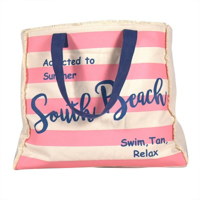 sedex bsci addicted swim tan tassel fringe  promotion beach bag