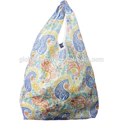 promotional cheap printed 190T shopping bag hobo bag tote bag