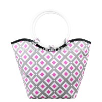 fashion geometric pattern cooler bag handbag ice bag tote bag