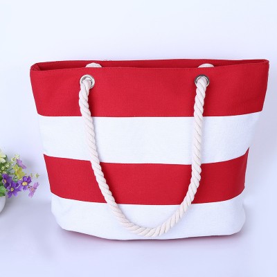 Korean Popular Strap Shoulder Cotton Plain Tote Bag