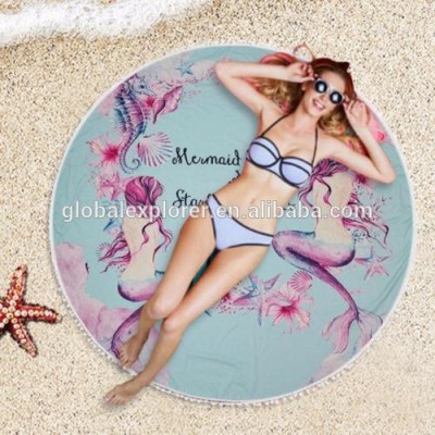 fashion new round summer beach towel