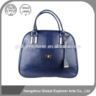 Hot selling!!! PU large weekend bag vintage travelling bag with front zipper pocket and luggage tag